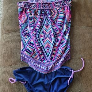 Justice girls size 18 tankini